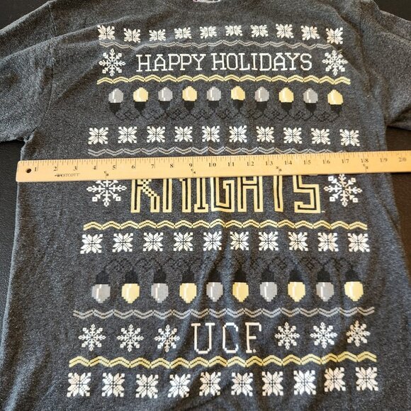 UFC Knights Happy Holidays Long Sleeve T-Shirt Christmas Unisex Medium Champion - Picture 10 of 10